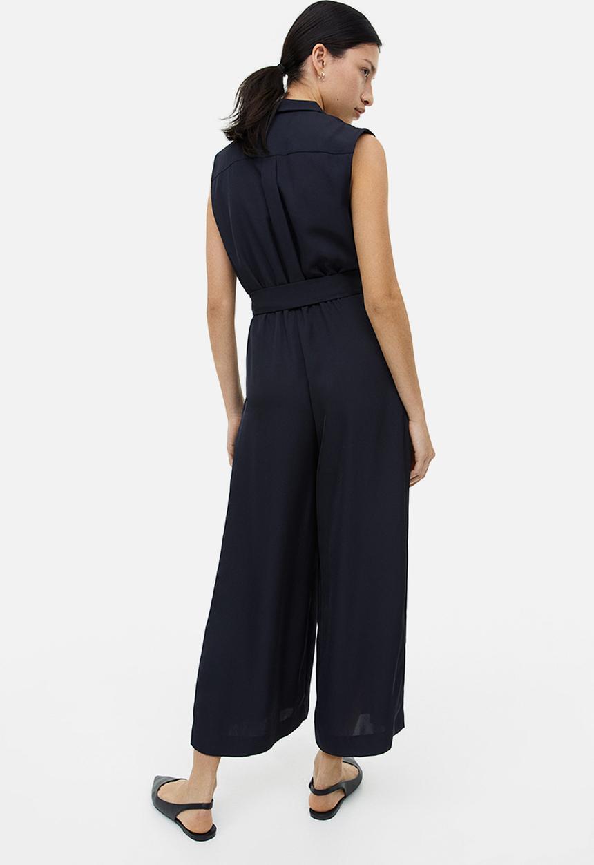 H&M - Tailored jumpsuit - navy blue