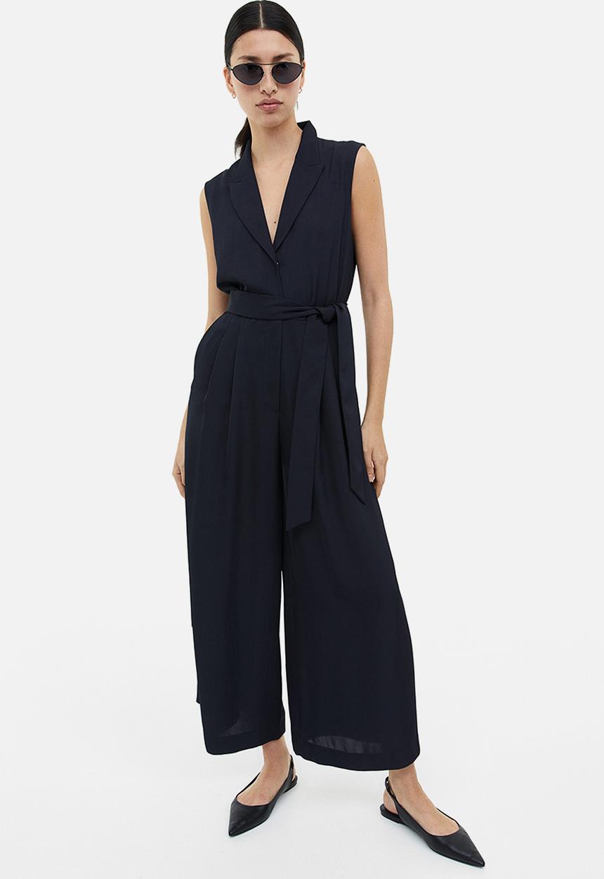 H&M - Tailored jumpsuit - navy blue