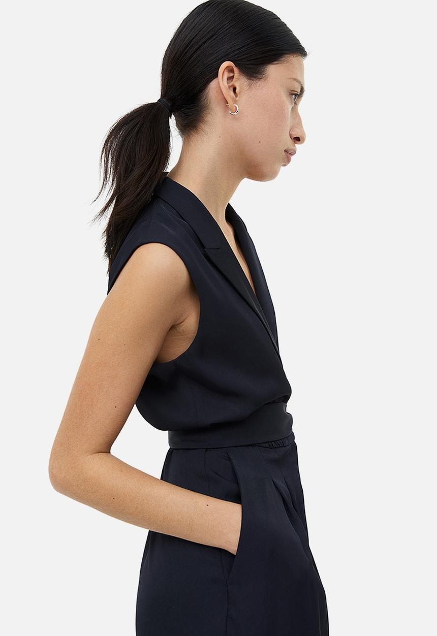 H&M - Tailored jumpsuit - navy blue