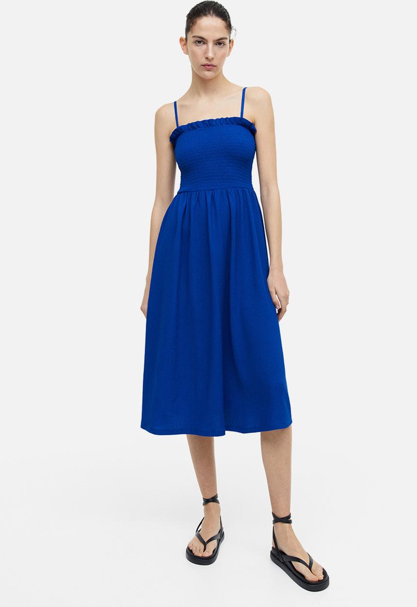 H&M - Smock-topped dress - bright blue 