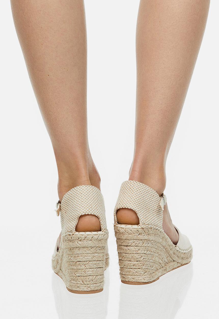 H&M - Wedge-heeled espadrilles - natural white