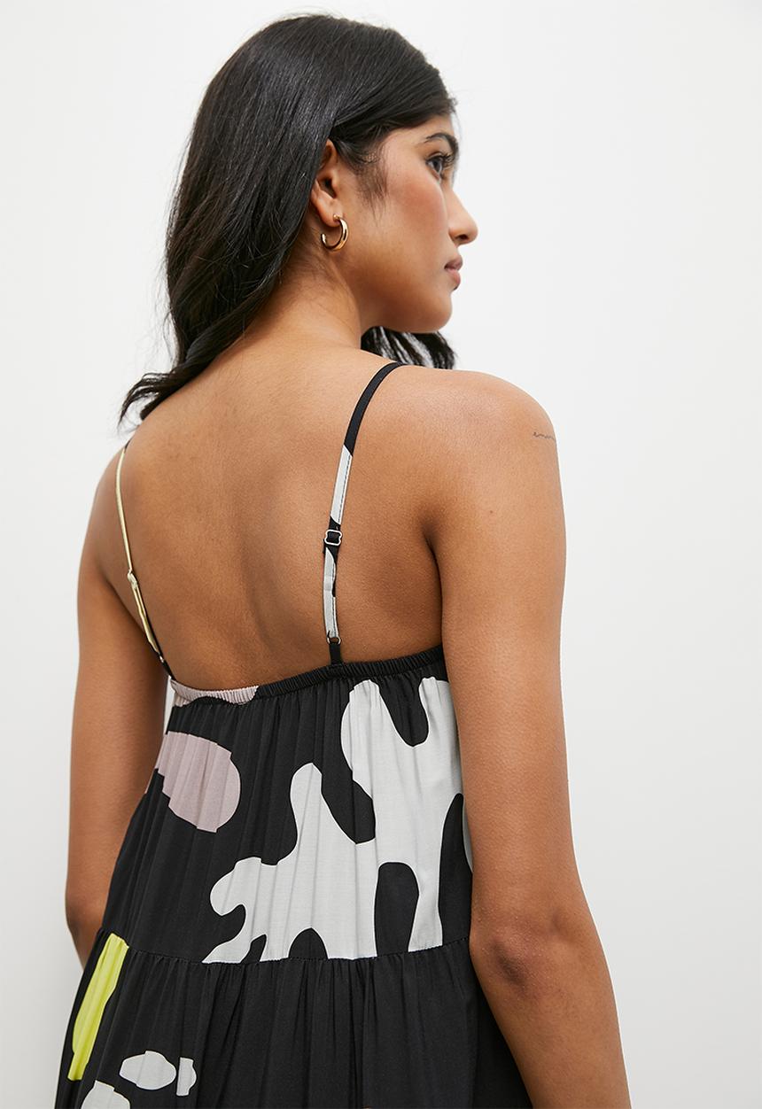Superbalist - Tiered trapeze maxi dress - multi