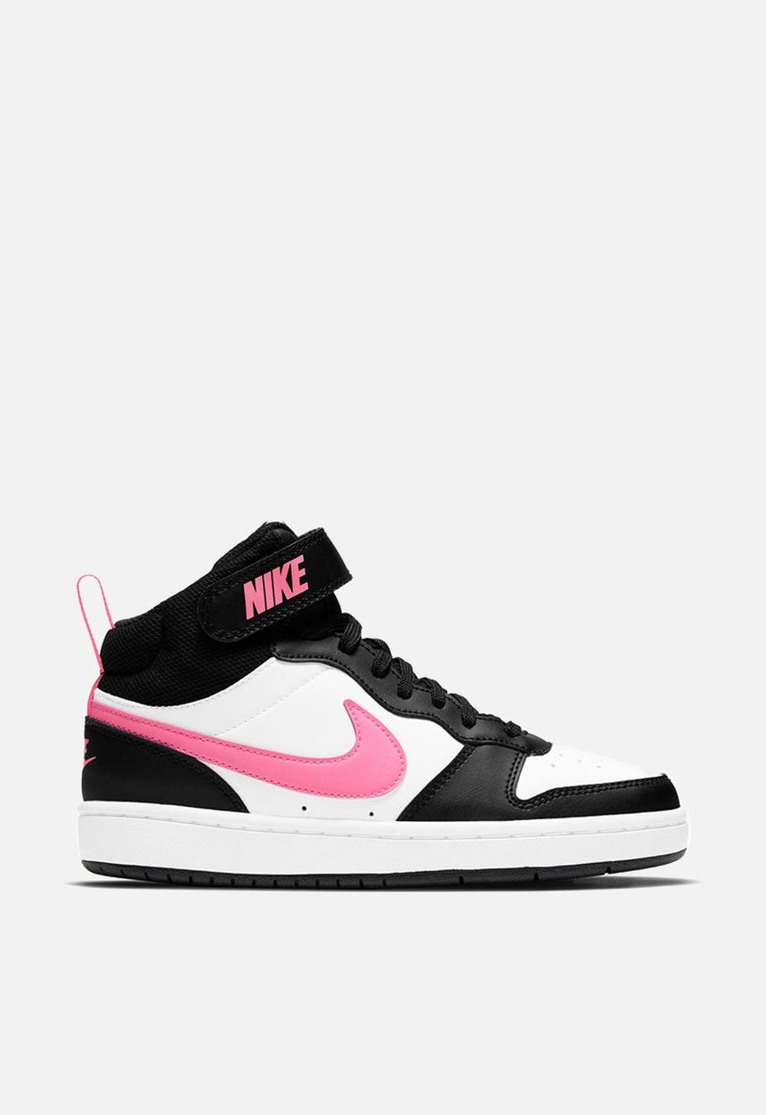 Nike - Nike court borough mid 2 - black/sunset pulse-white