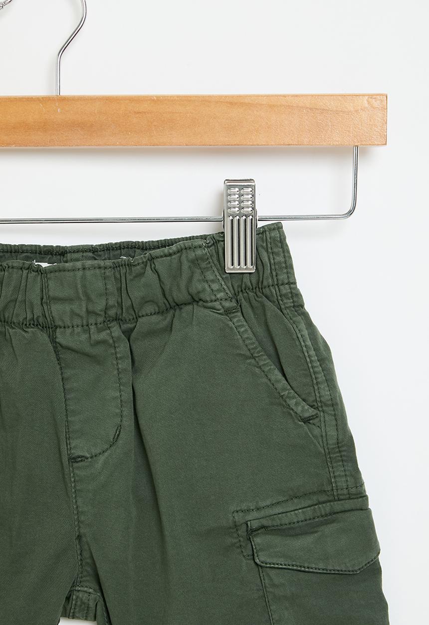MINOTI - Boys basic combat short - khaki