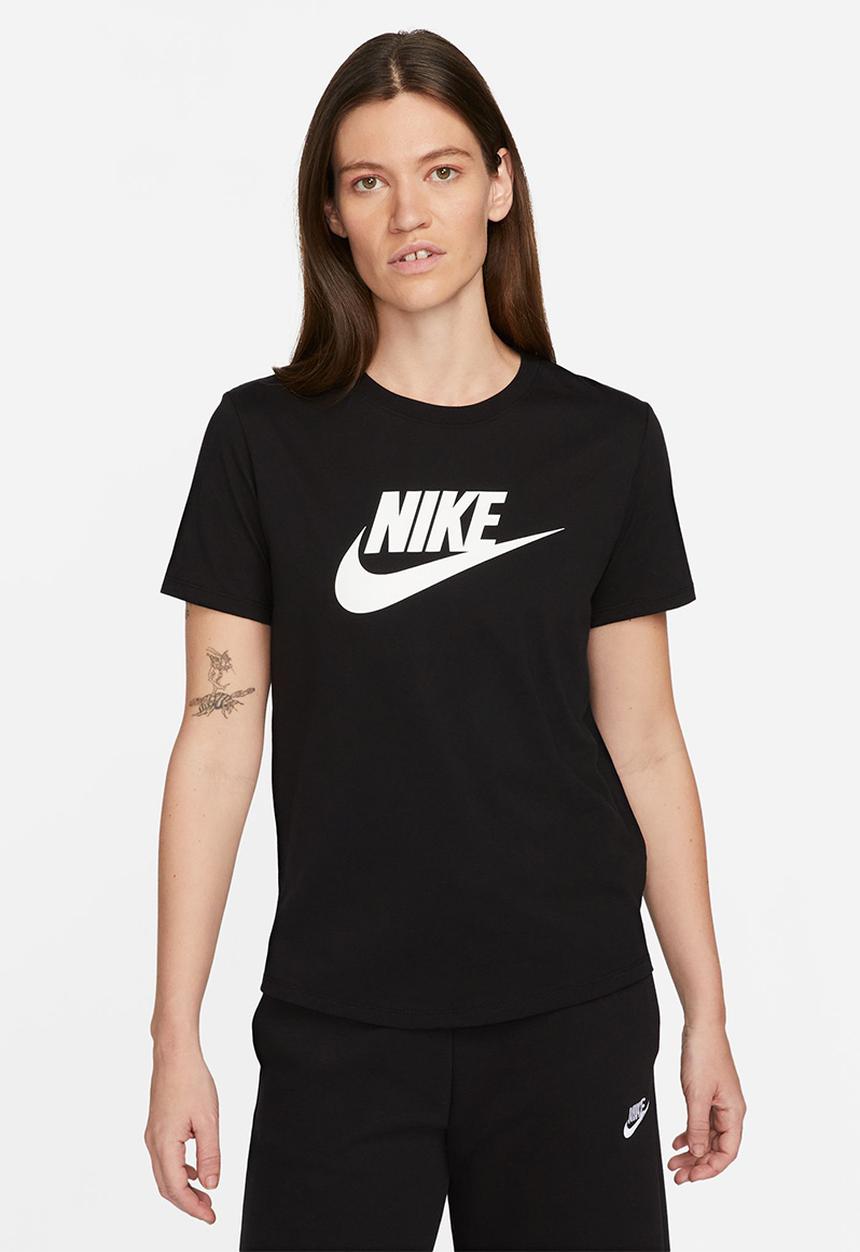 Nike - W nsw tee essntl icn ftra - black & white