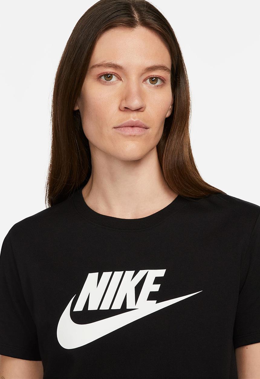 Nike - W nsw tee essntl icn ftra - black & white