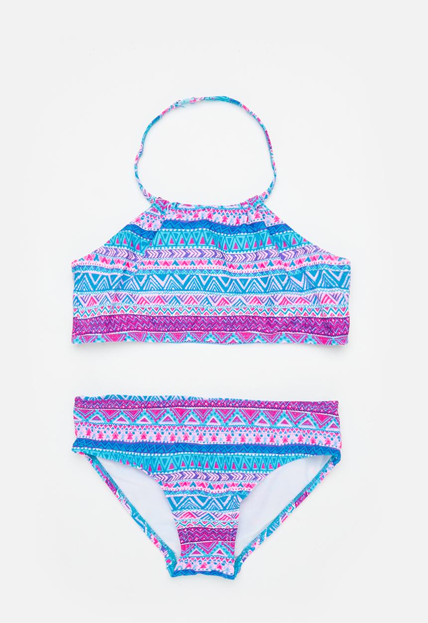 MINOTI - halterneck bikini - blue 