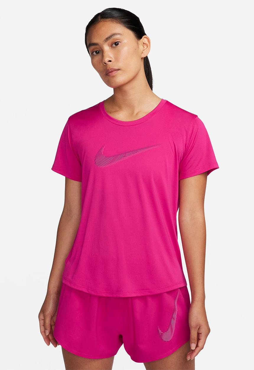 Nike - W dk df swoosh hbr short sleeve top - fireberry