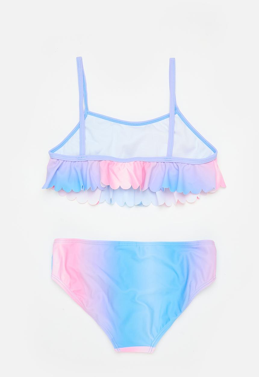 MINOTI - Laser cut gradient print bikini - pink