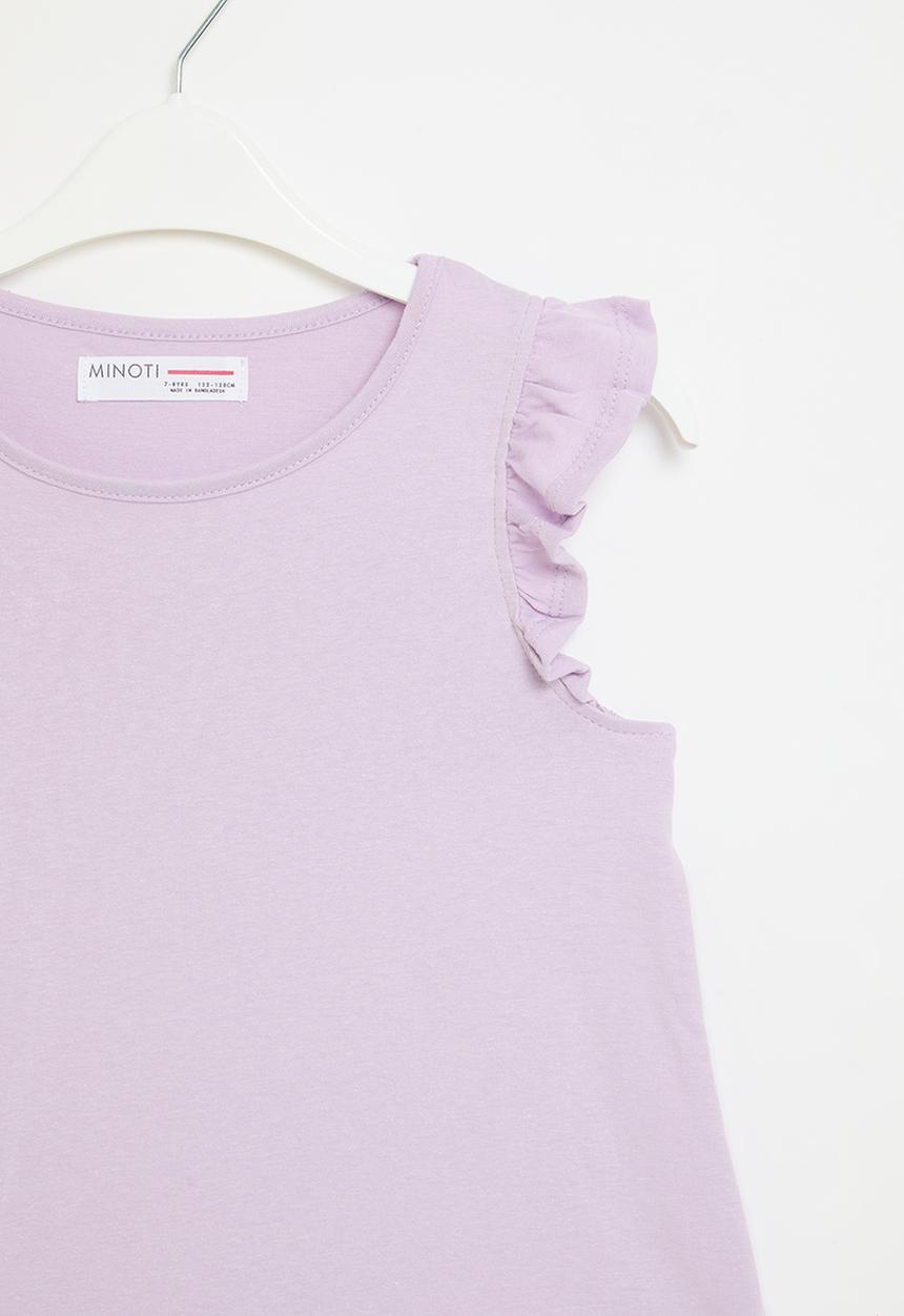 MINOTI - Girls basic vest - lilac