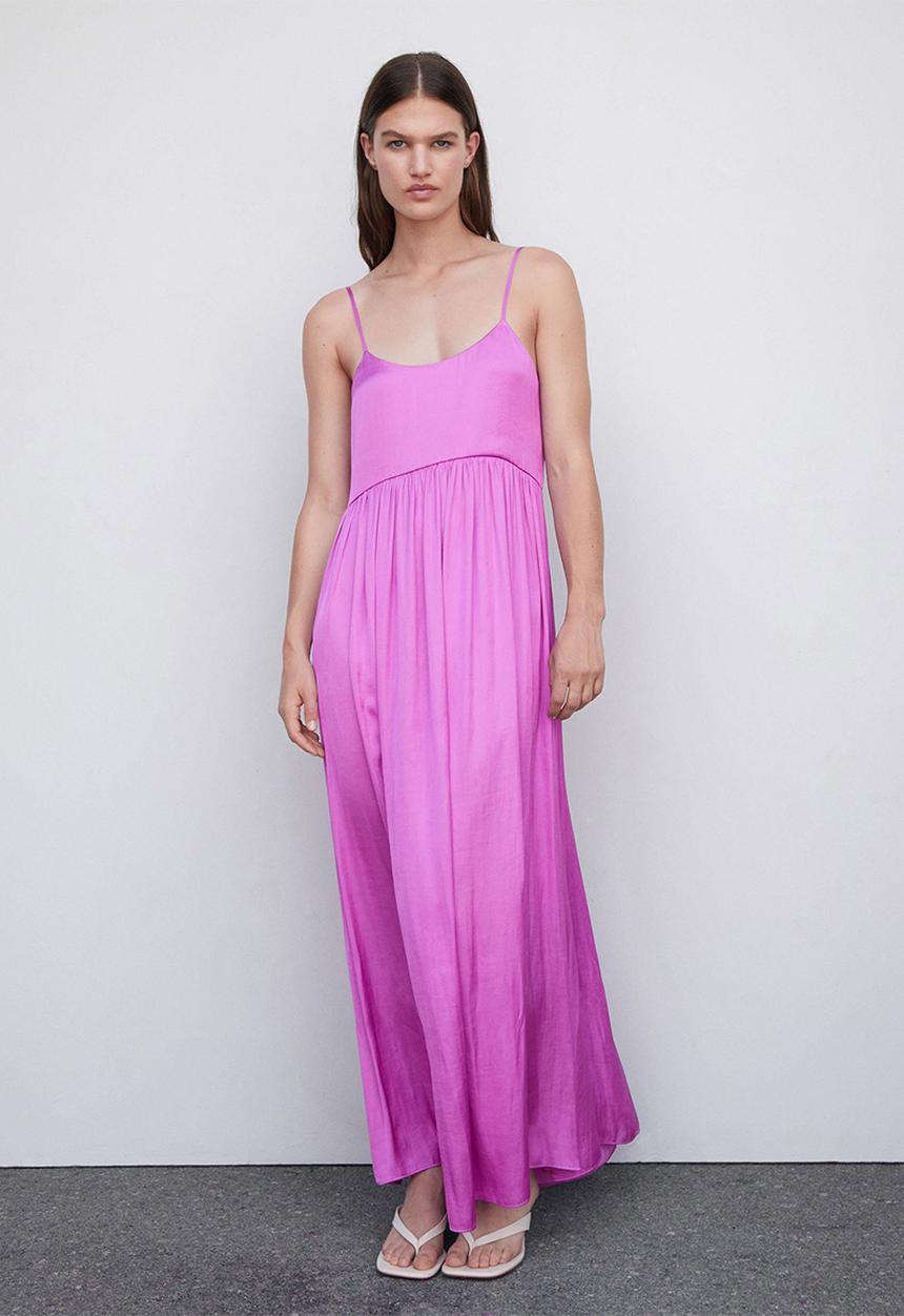 MANGO - Dress isidi - bright pink