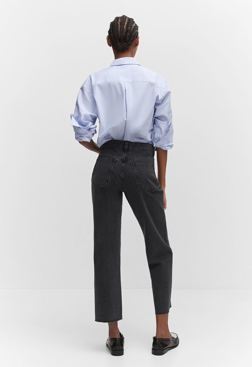 MANGO - Jeans blanca - open gray