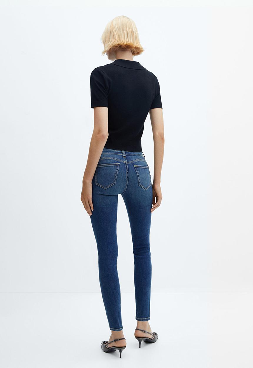 MANGO - Jeans pushup - open blue