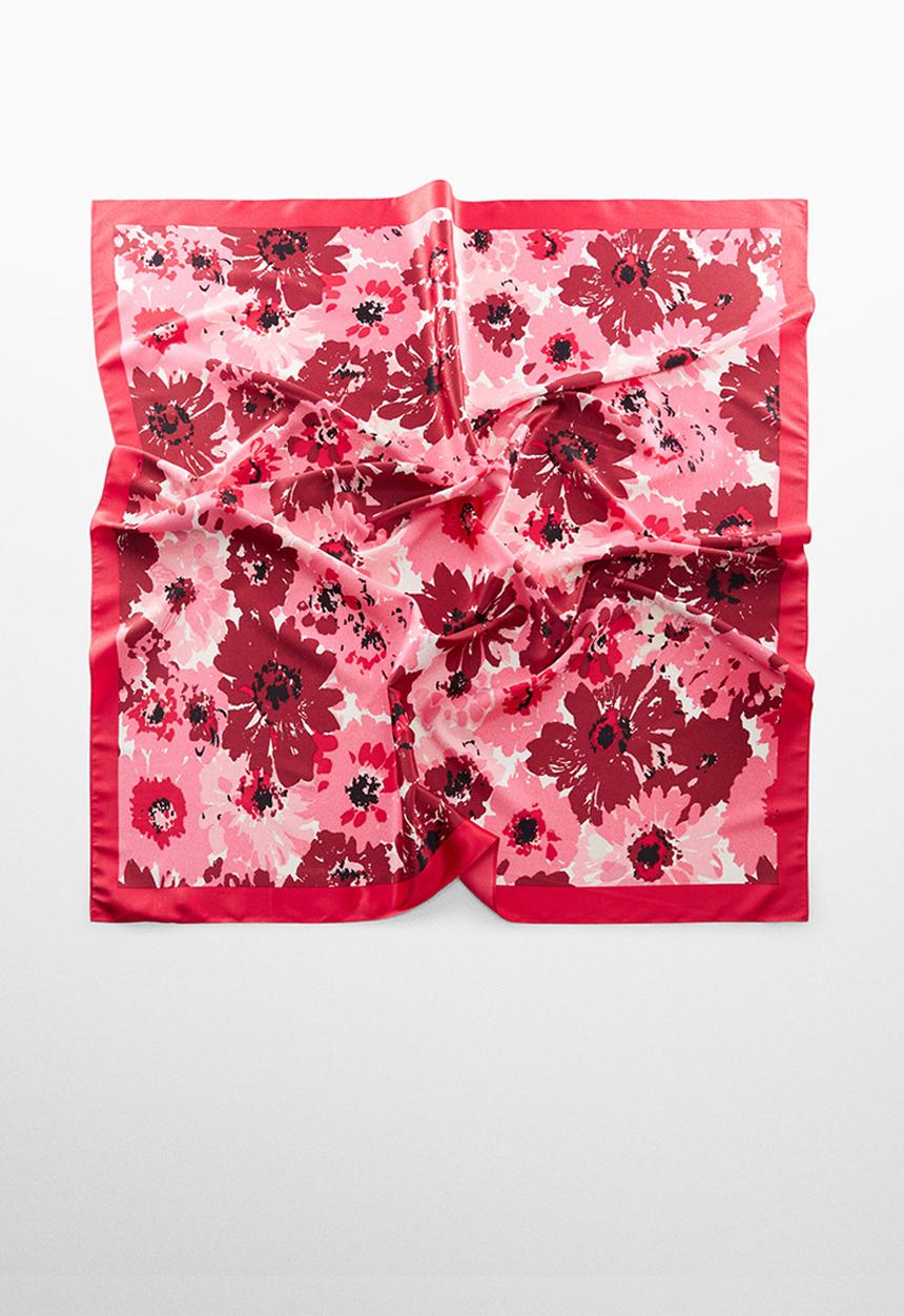 MANGO - Neck scarf samsa - red