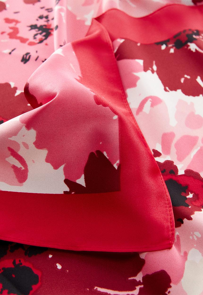 MANGO - Neck scarf samsa - red
