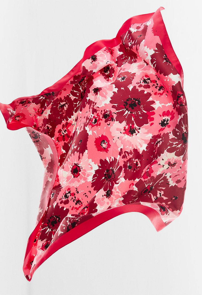 MANGO - Neck scarf samsa - red