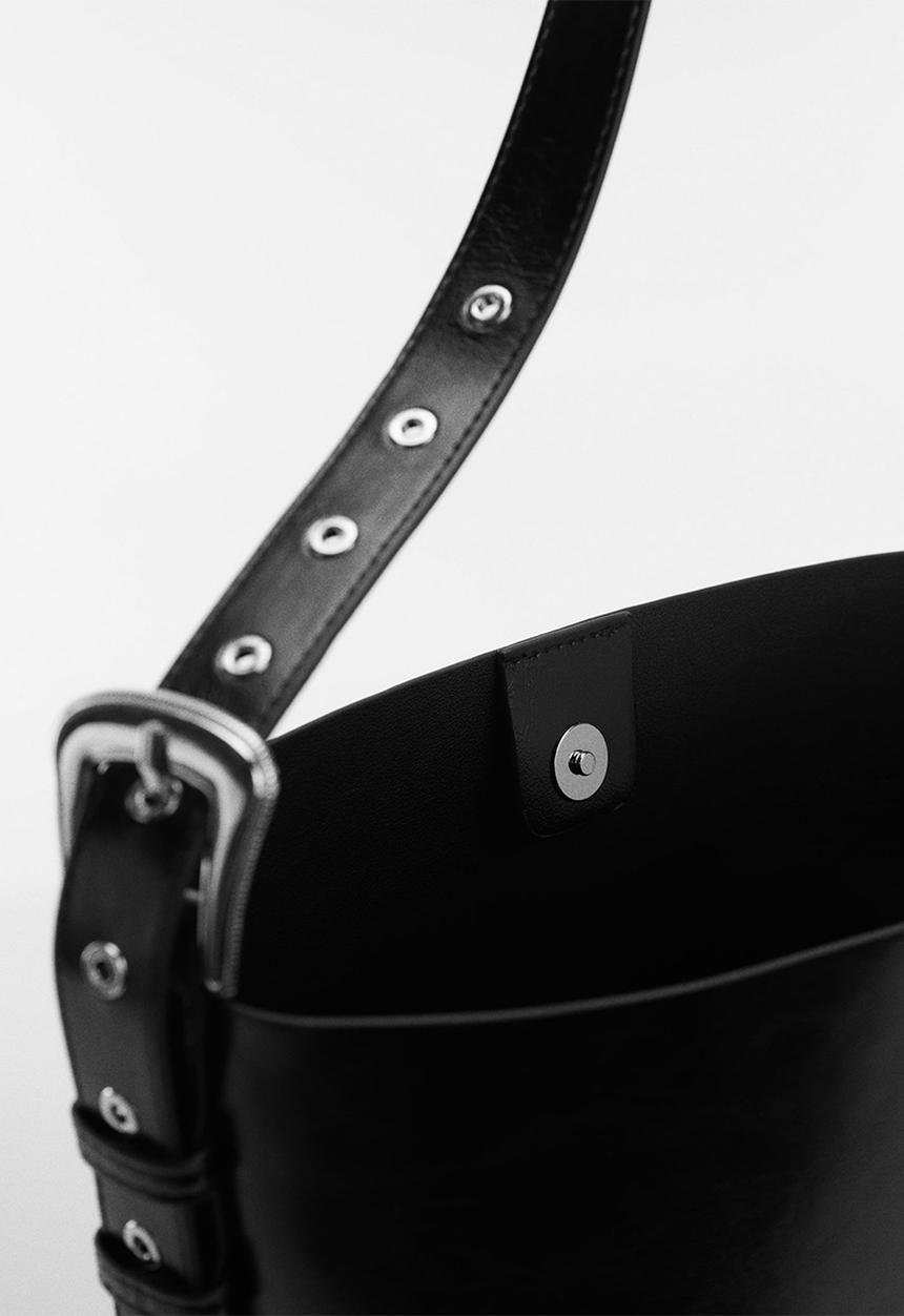 MANGO - Bag texas - black