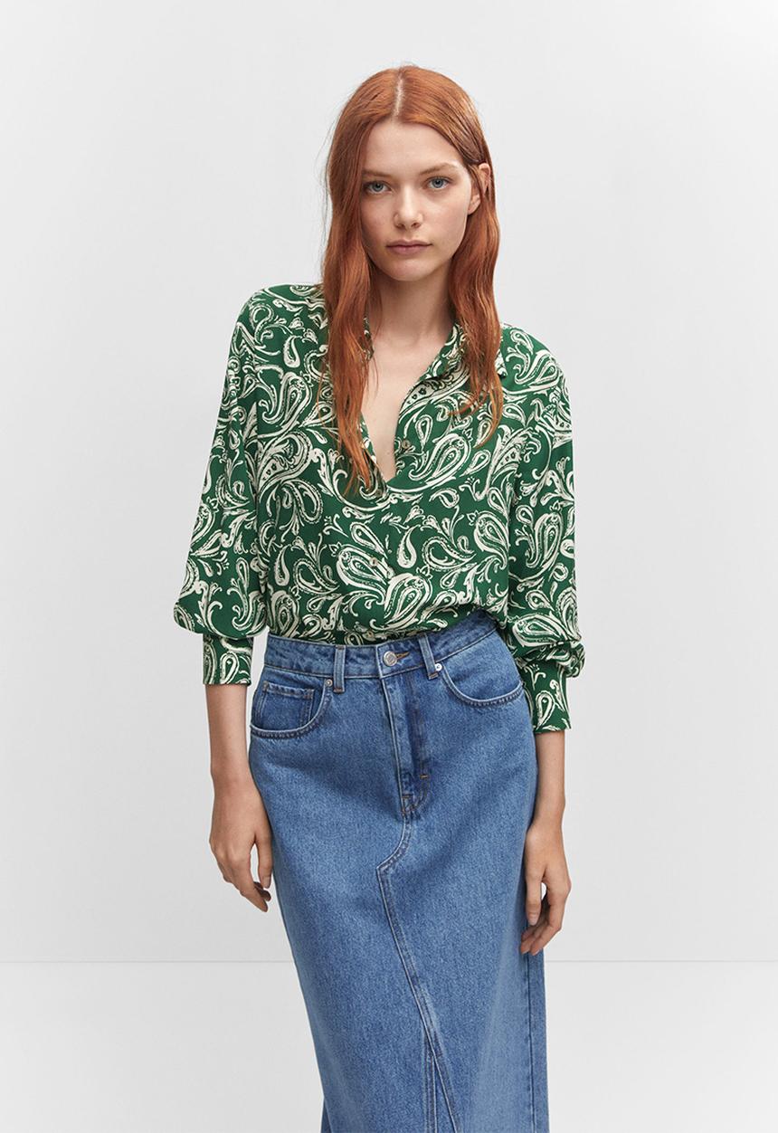 MANGO - Shirt urban - green