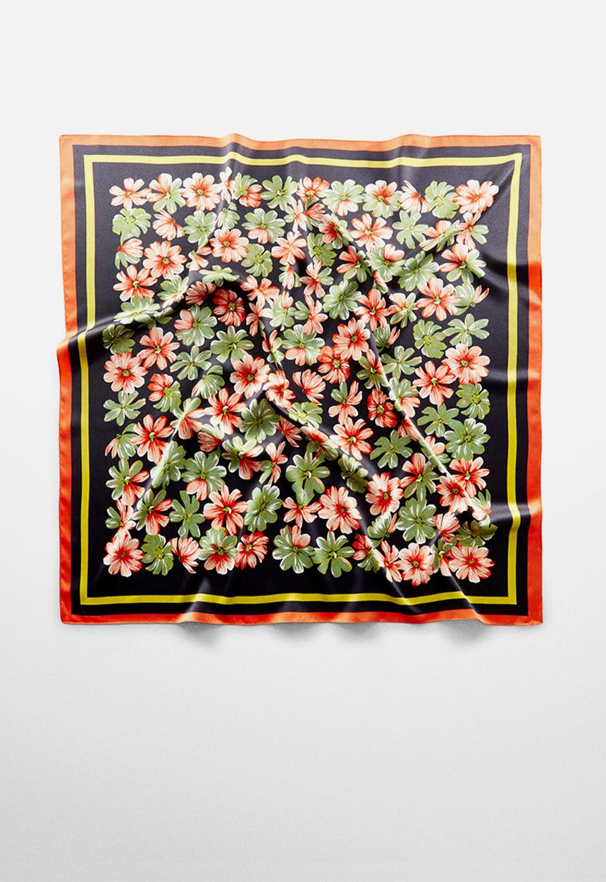 MANGO - Neck scarf sadie - green