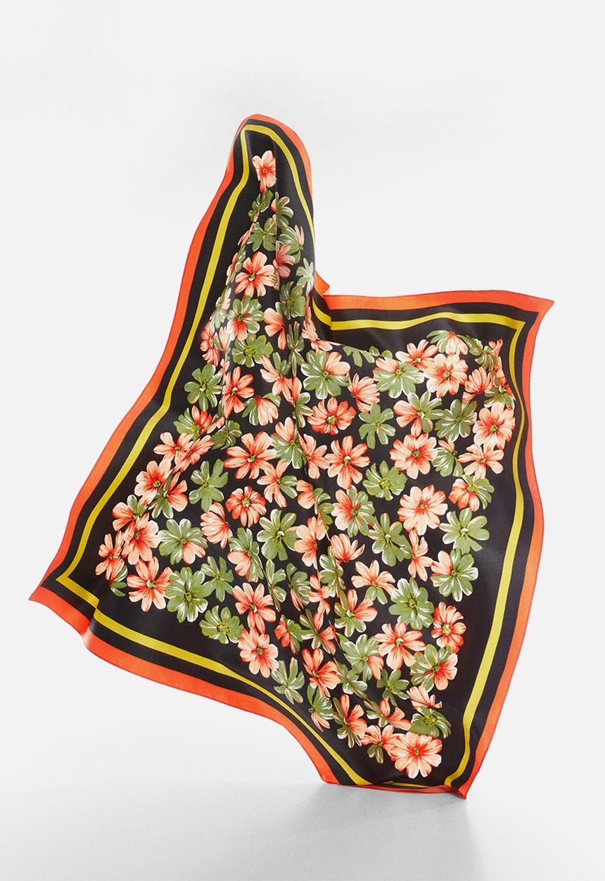 MANGO - Neck scarf sadie - green
