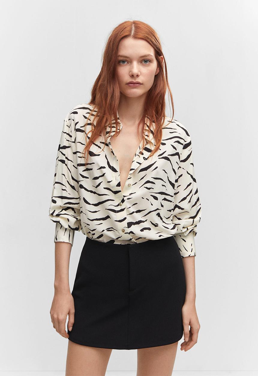 MANGO - Shirt urban - off white