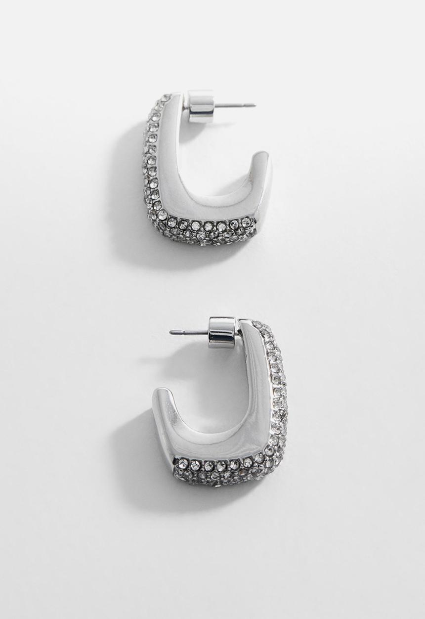 MANGO - Earrings geno - silver