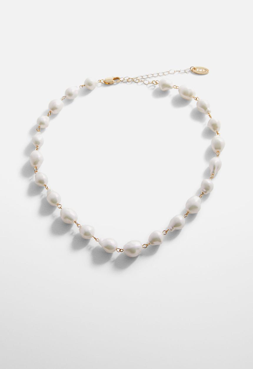 MANGO - Necklace gael - white