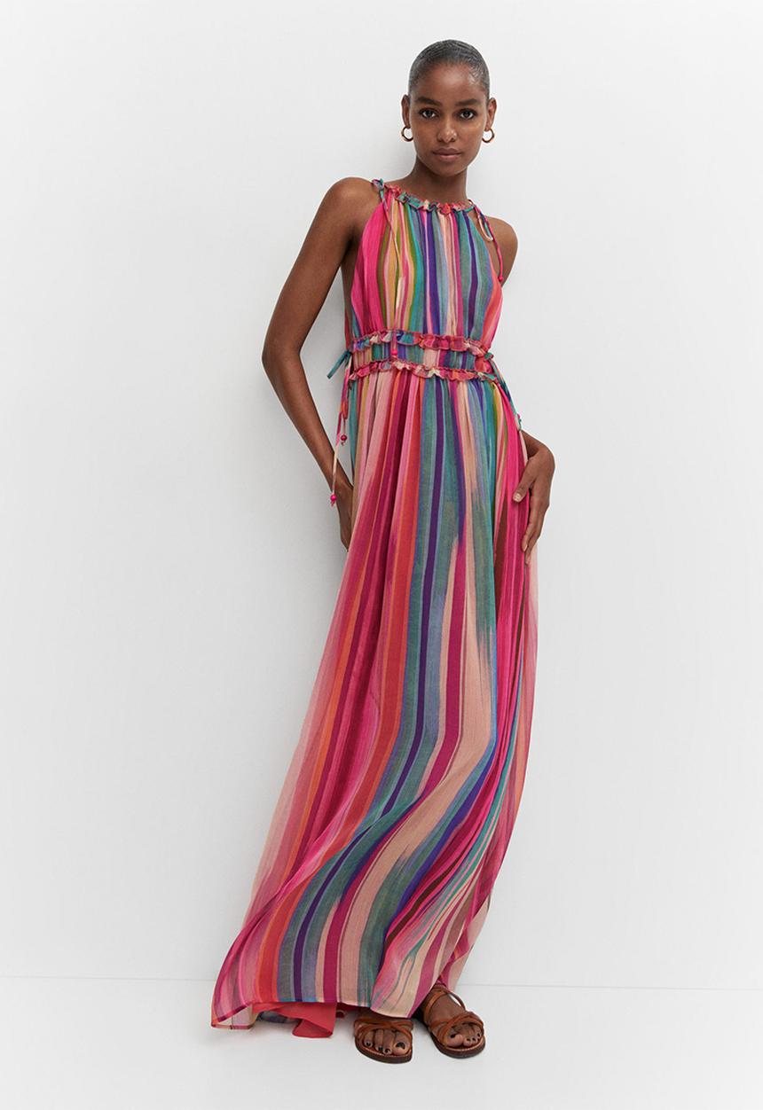 MANGO - Dress piru - pink