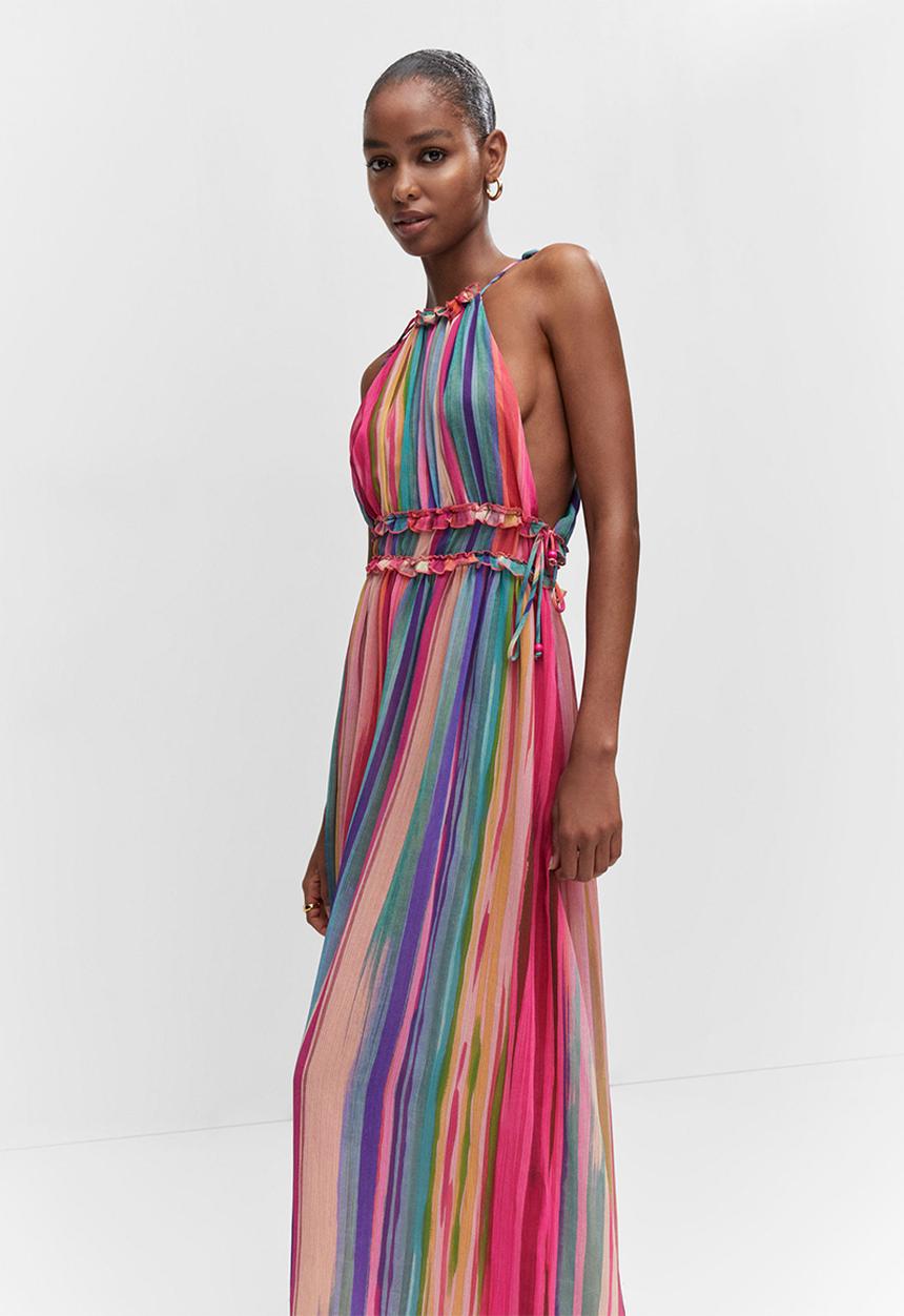 MANGO - Dress piru - pink