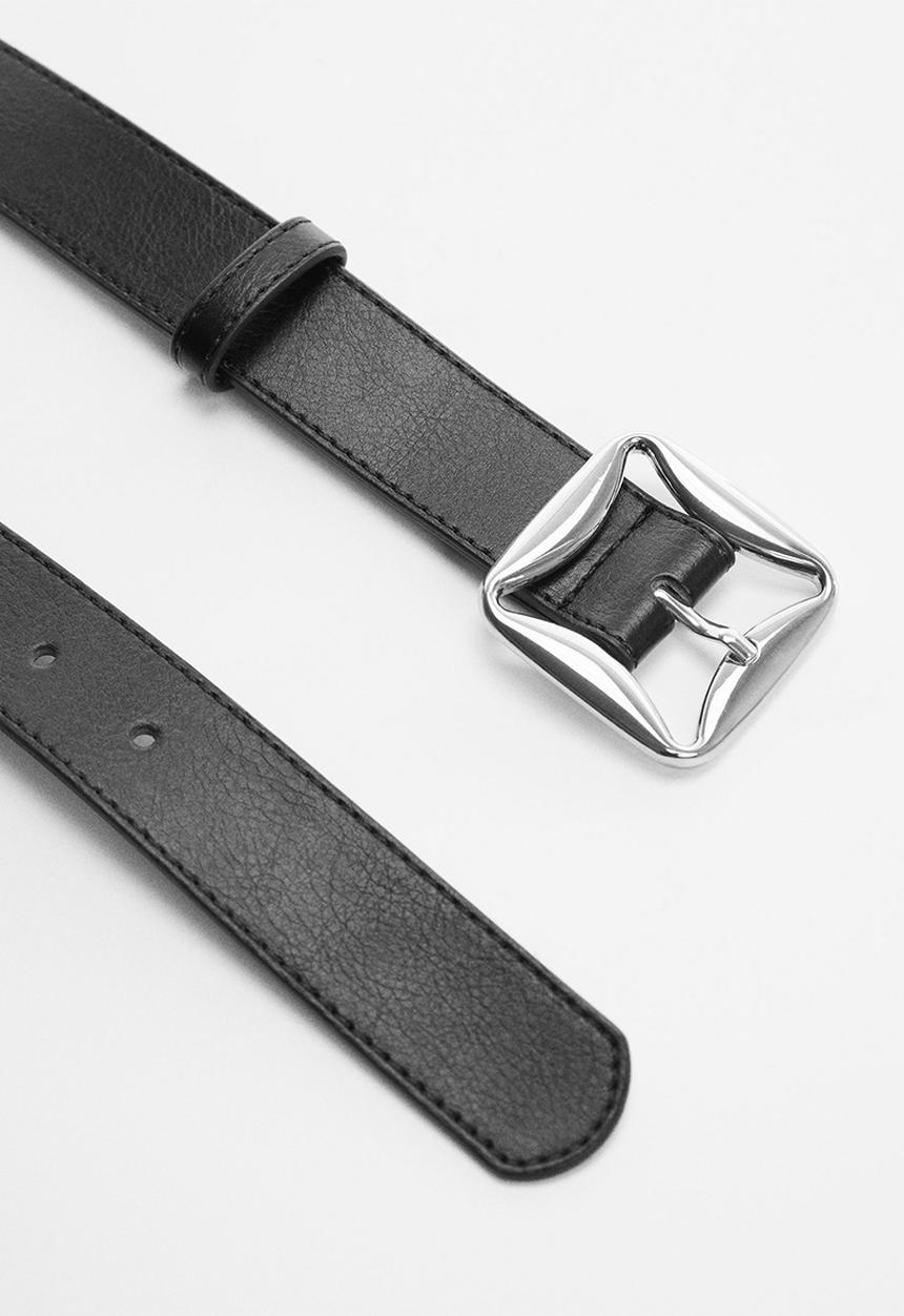 MANGO - Belt malta - black