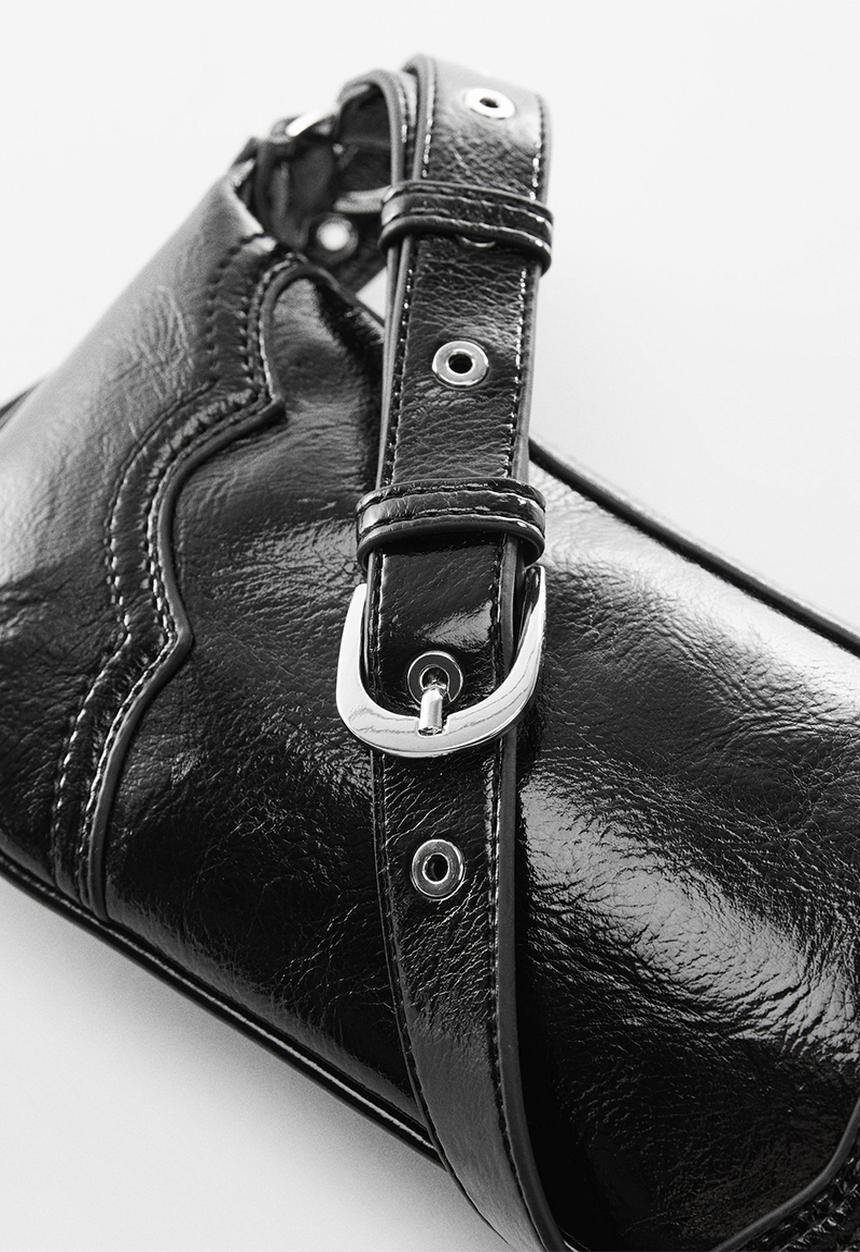 MANGO - Bag texas - black