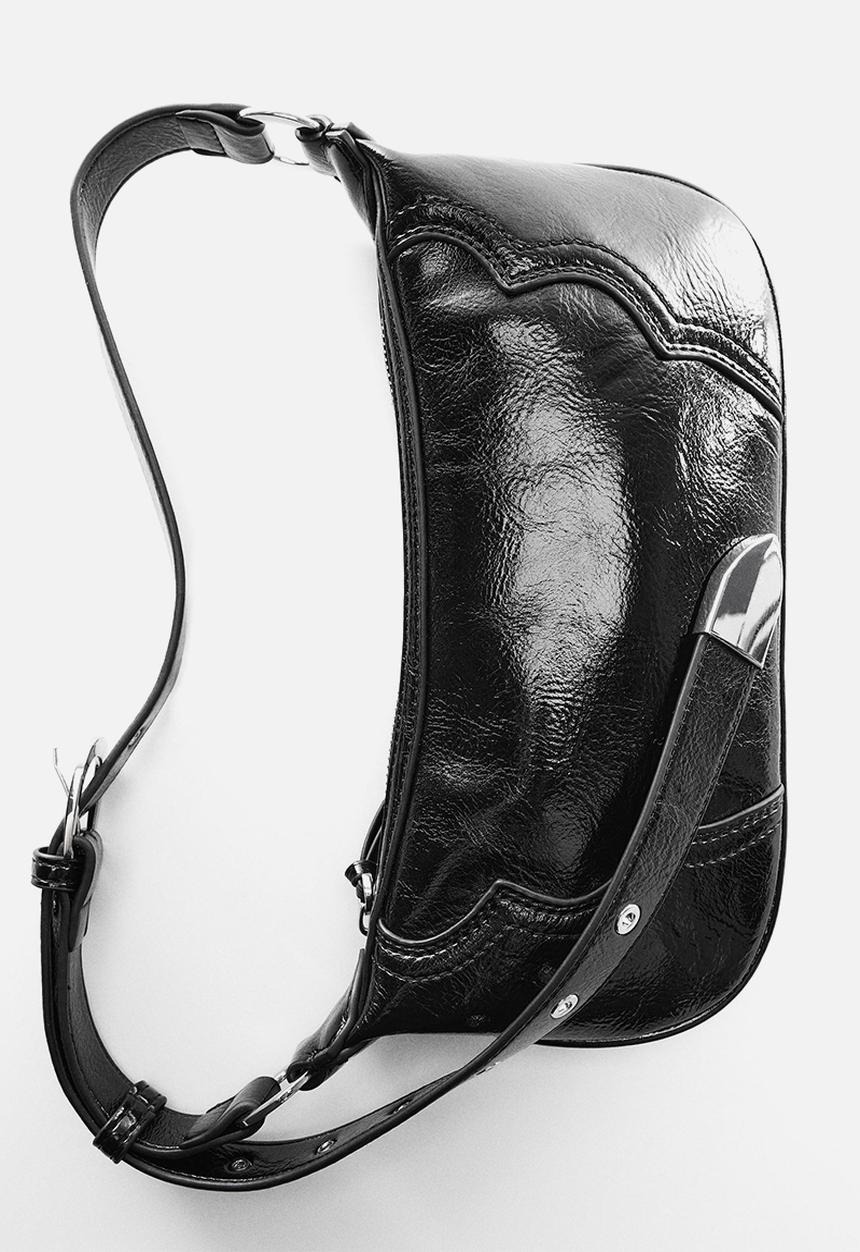 MANGO - Bag texas - black
