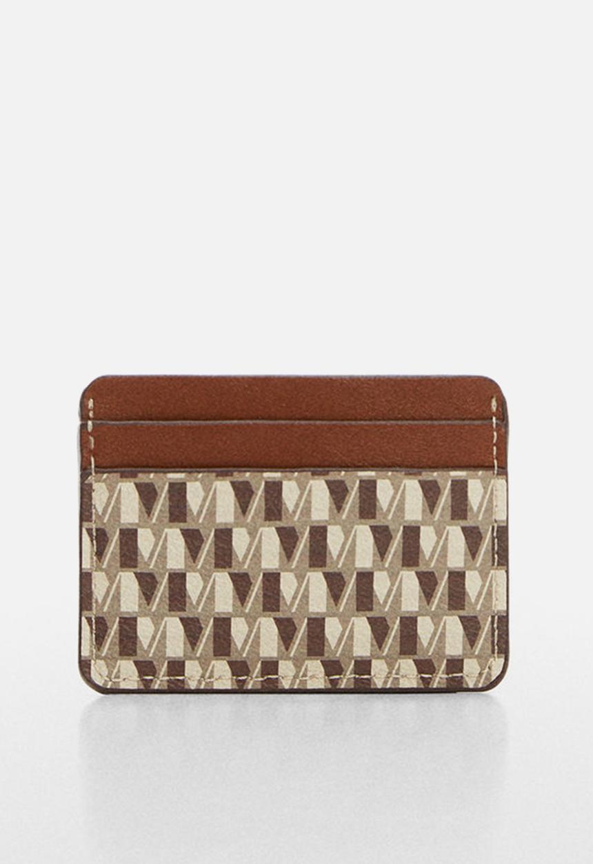 MANGO - Card holder ivan - medium brown