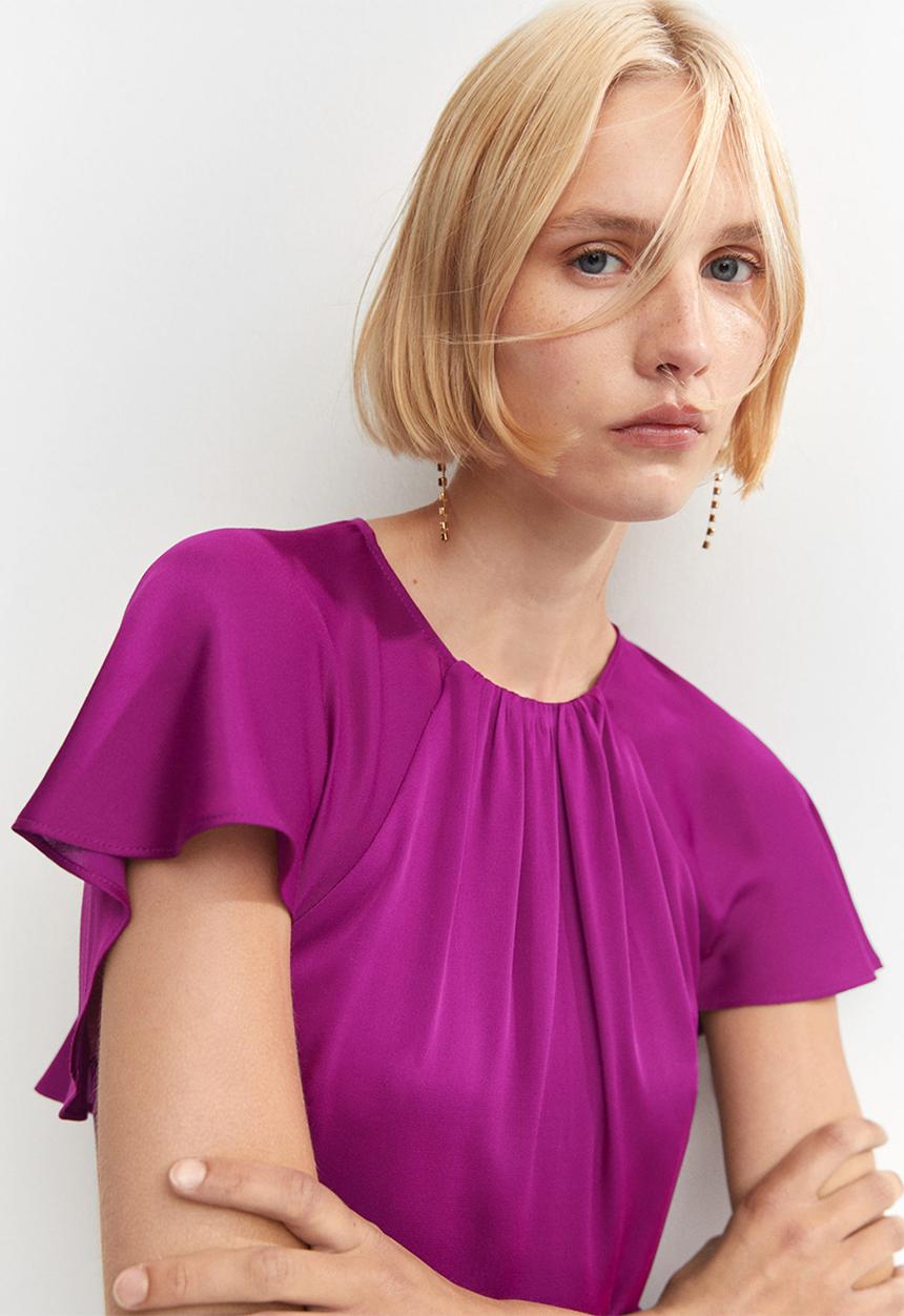 MANGO - Dress vuelo - medium purple