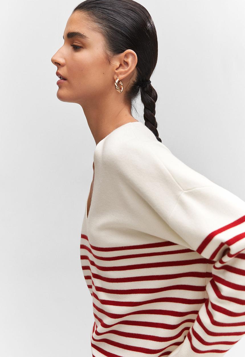 MANGO - Sweater tortugav - red