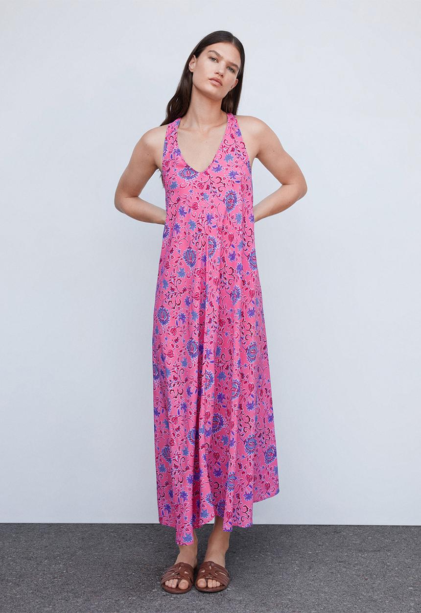 MANGO - Dress Loren - mid-pink