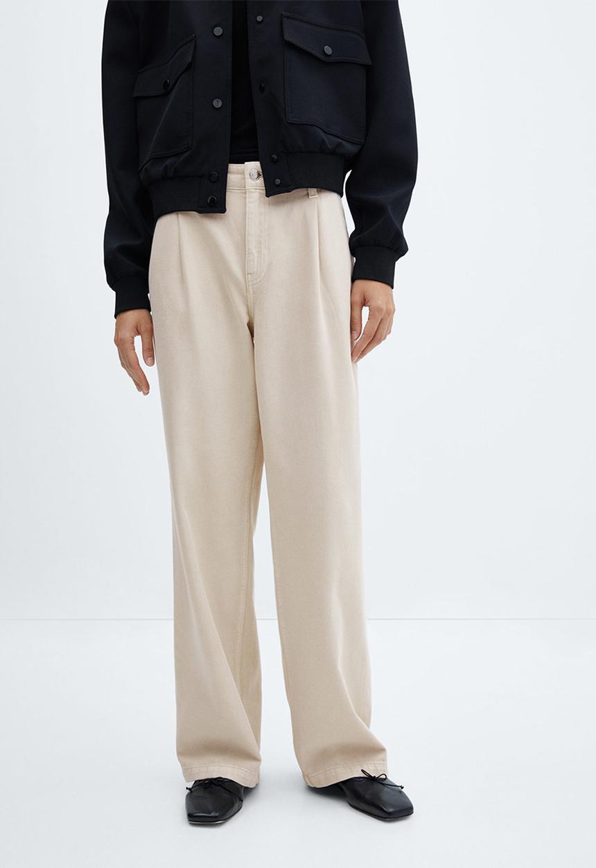 MANGO - Jeans arletita - light beige