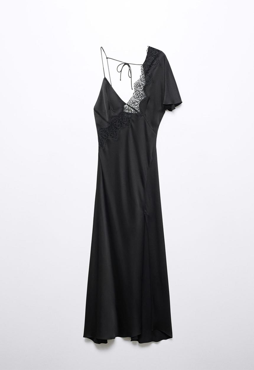 MANGO - Dress cabernet - black