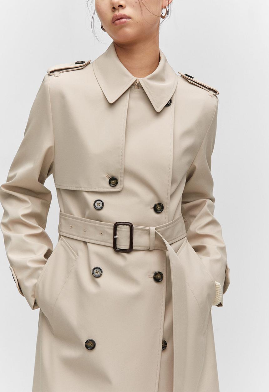 MANGO - Trench coat chicago - light/pastel grey