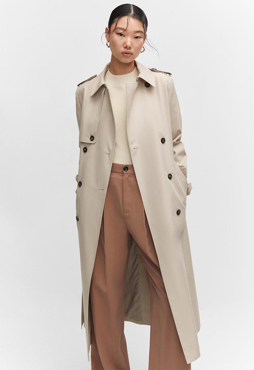 MANGO - Trench coat chicago - light/pastel grey