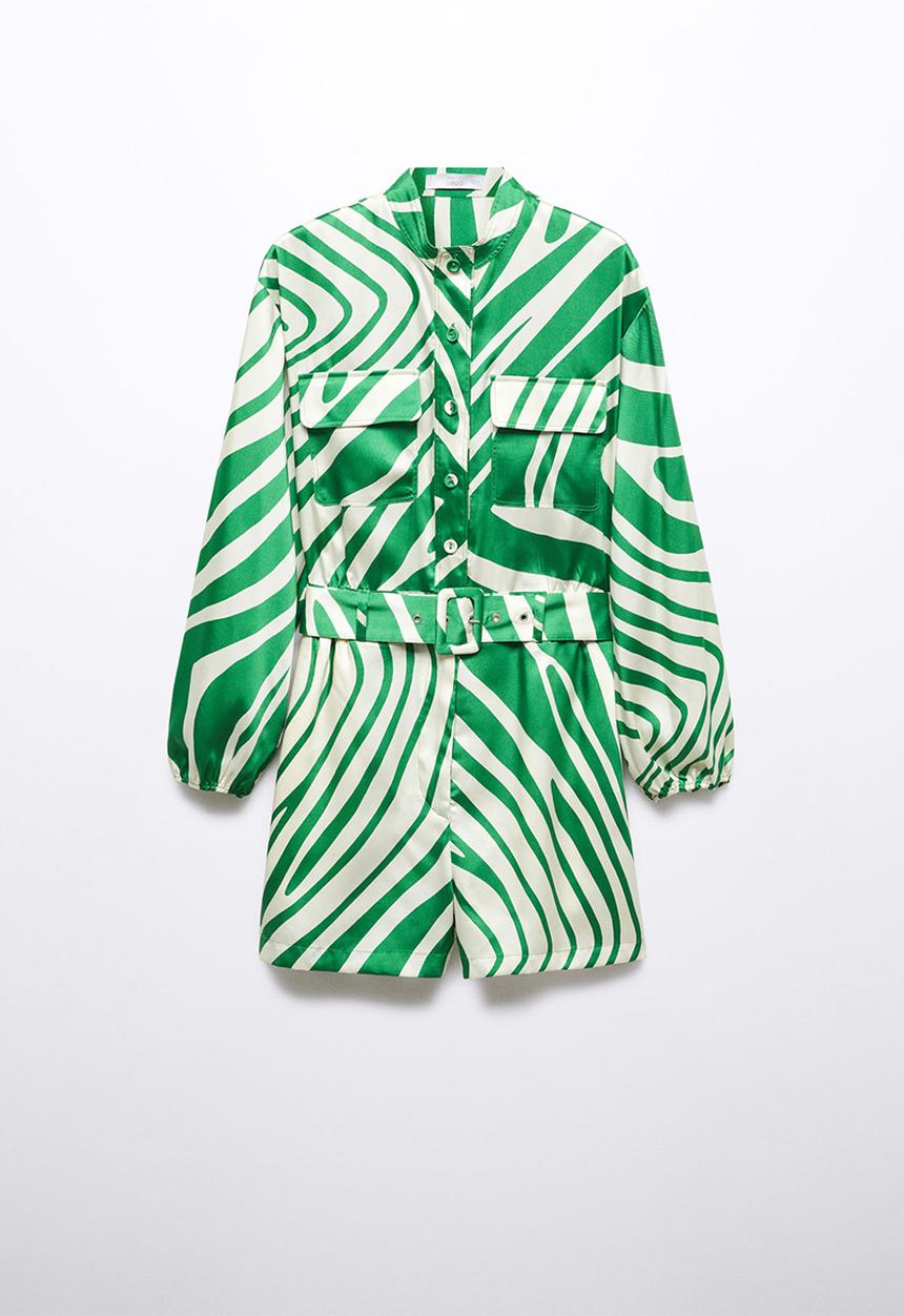 MANGO - Playsuit samsara - green