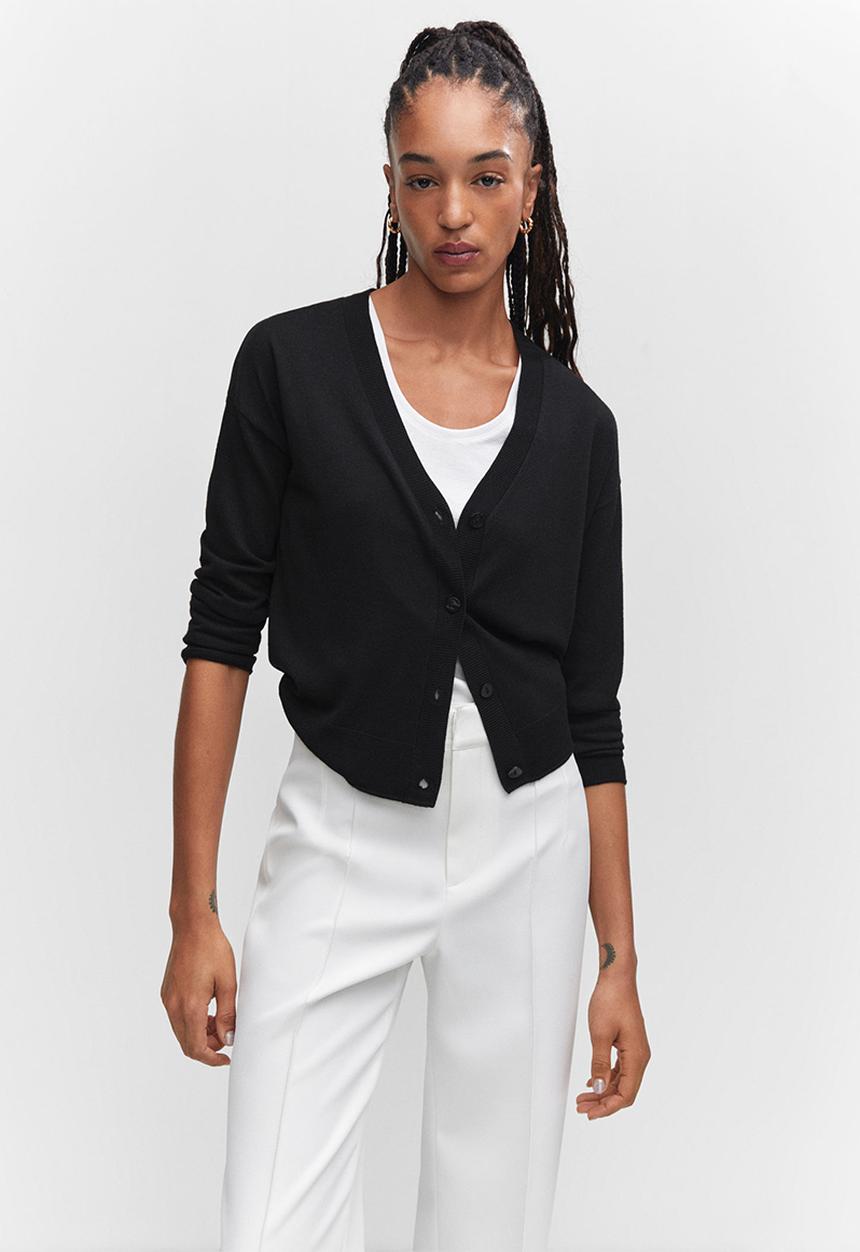 MANGO - Cardigan lucca - black