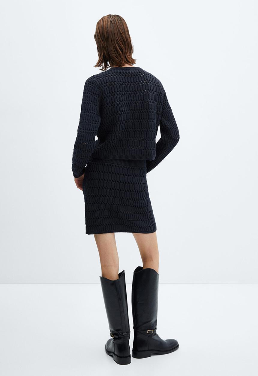 MANGO - Cardigan bambi - navy