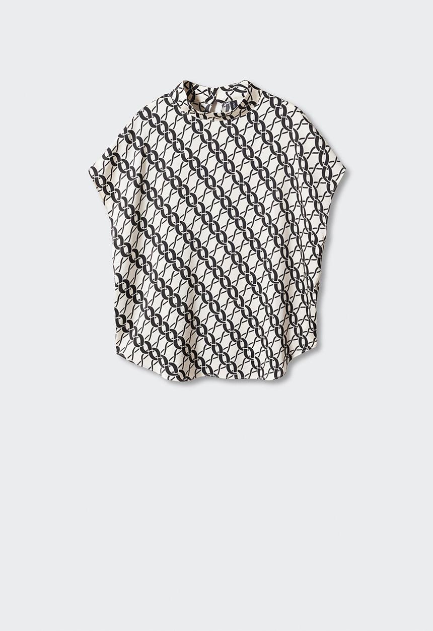 MANGO - Blouse colins - neutral
