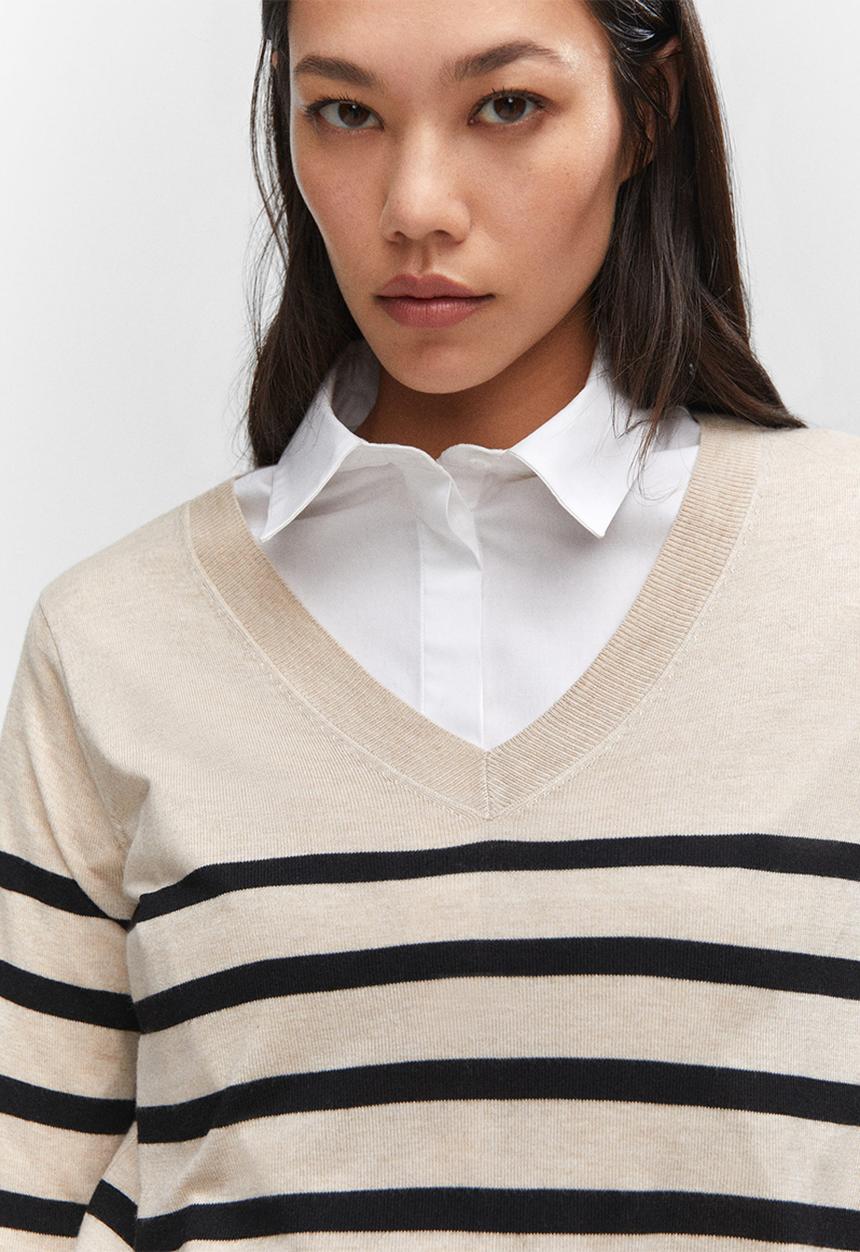 MANGO - Sweater luccavr - neutral & black