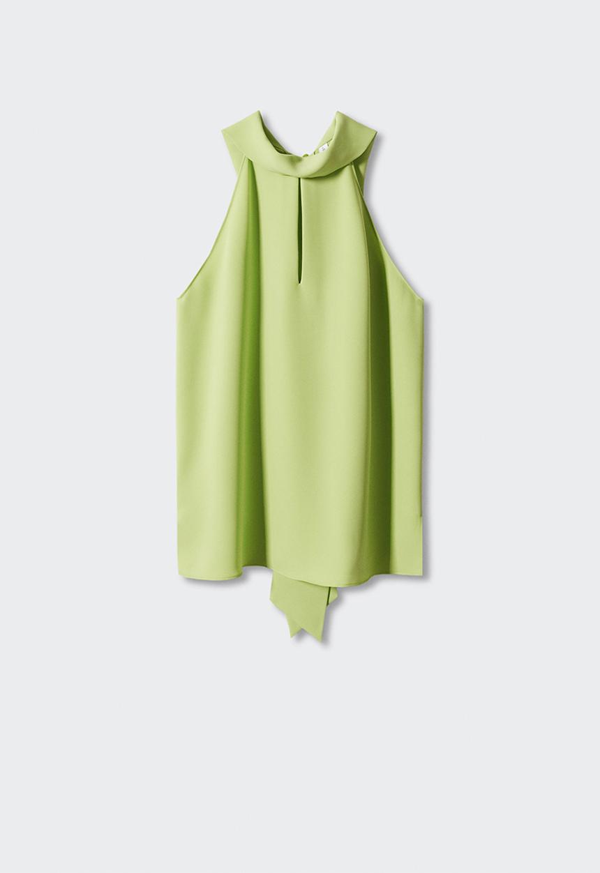MANGO - Blouse charlot - bright yellow