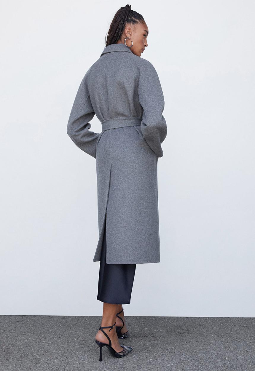 MANGO - Coat batin - gray