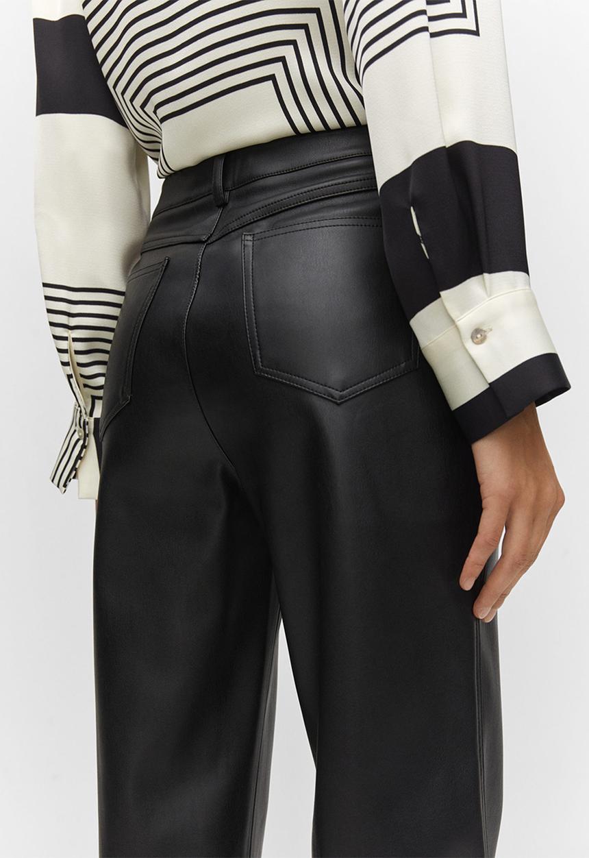 MANGO - Trousers lille - black