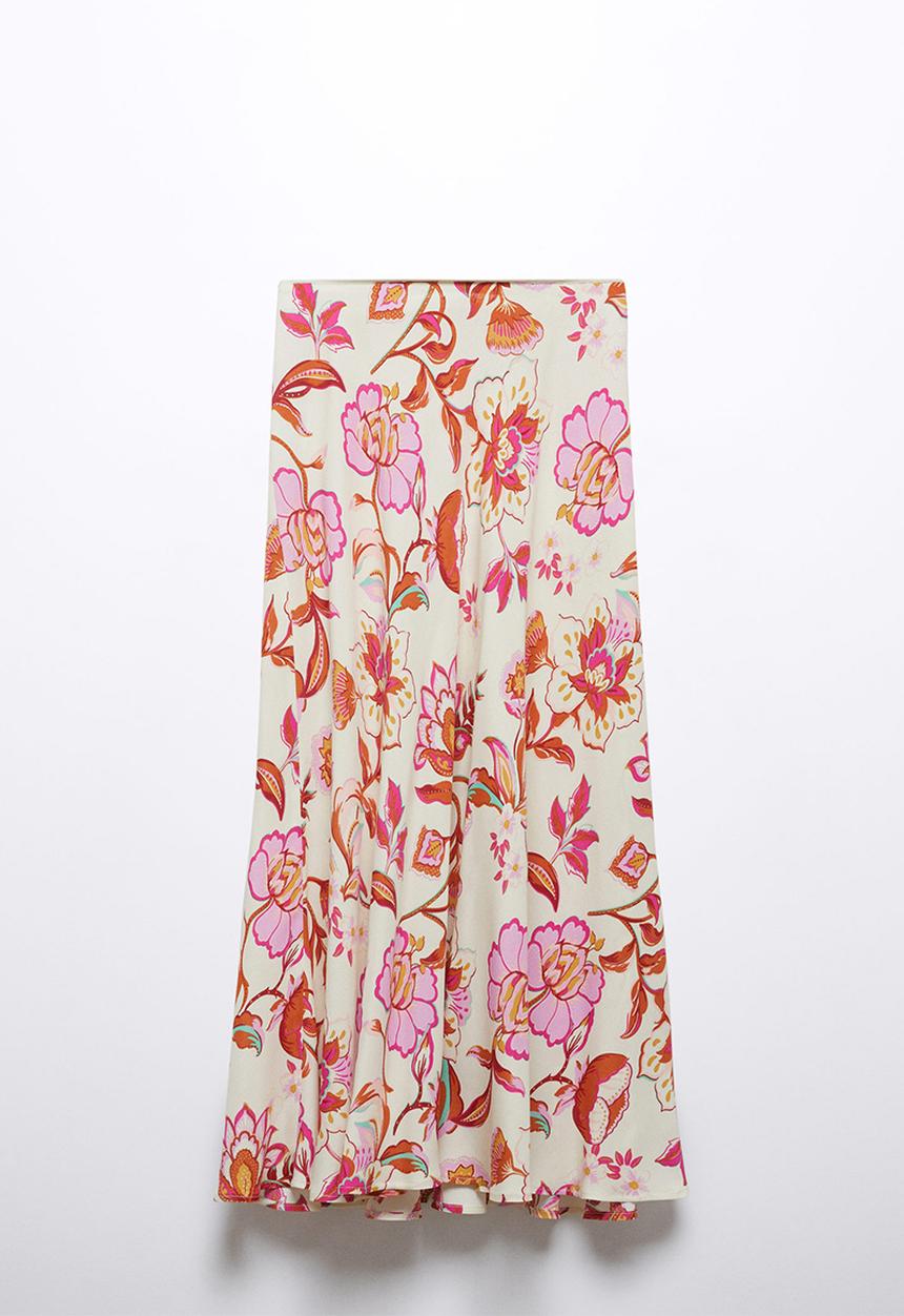 MANGO - Skirt bombay - light beige