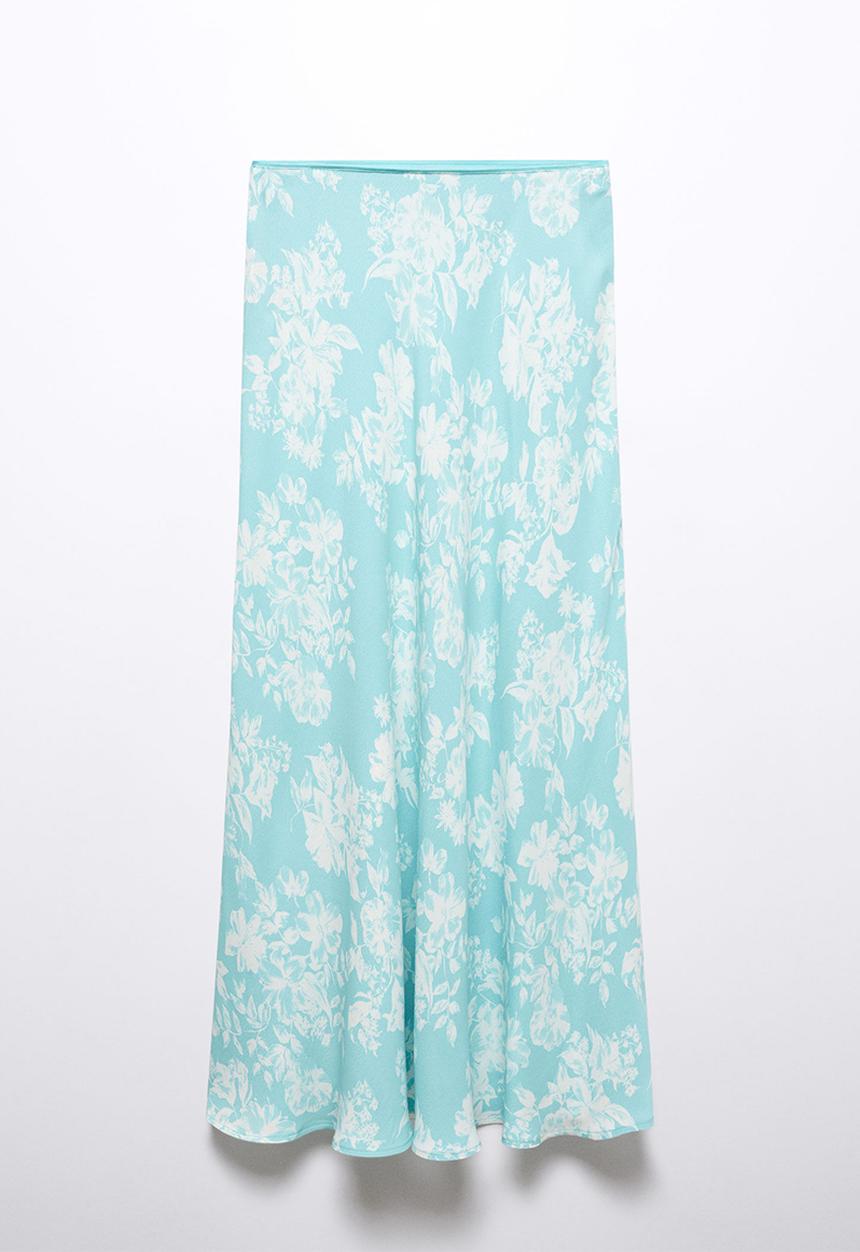 MANGO - Skirt bombay - mid-green